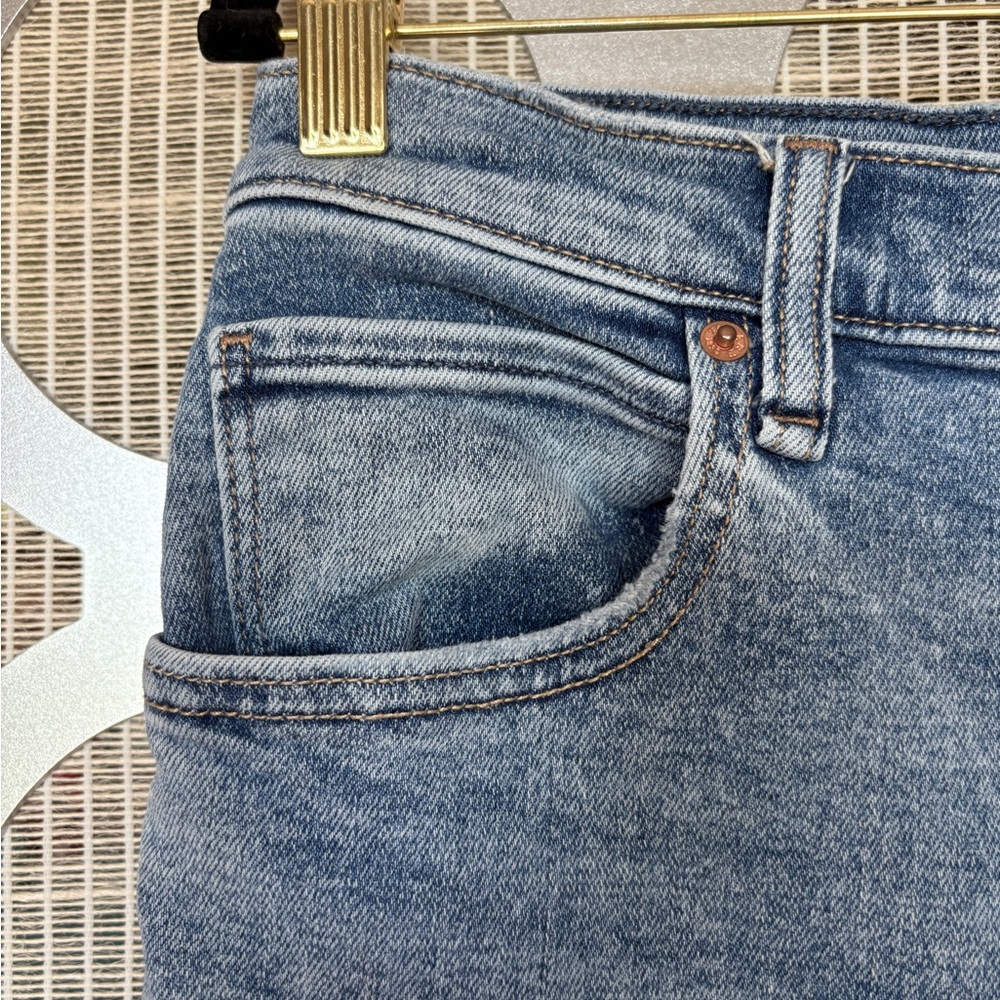 Abercrombie & Fitch Blue Flare Wide Leg Jeans - Picture 6 of 10